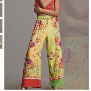 NEW Anthropologie Full-Length Pull-On Pants Viscose SMALL Exclusive to Japan